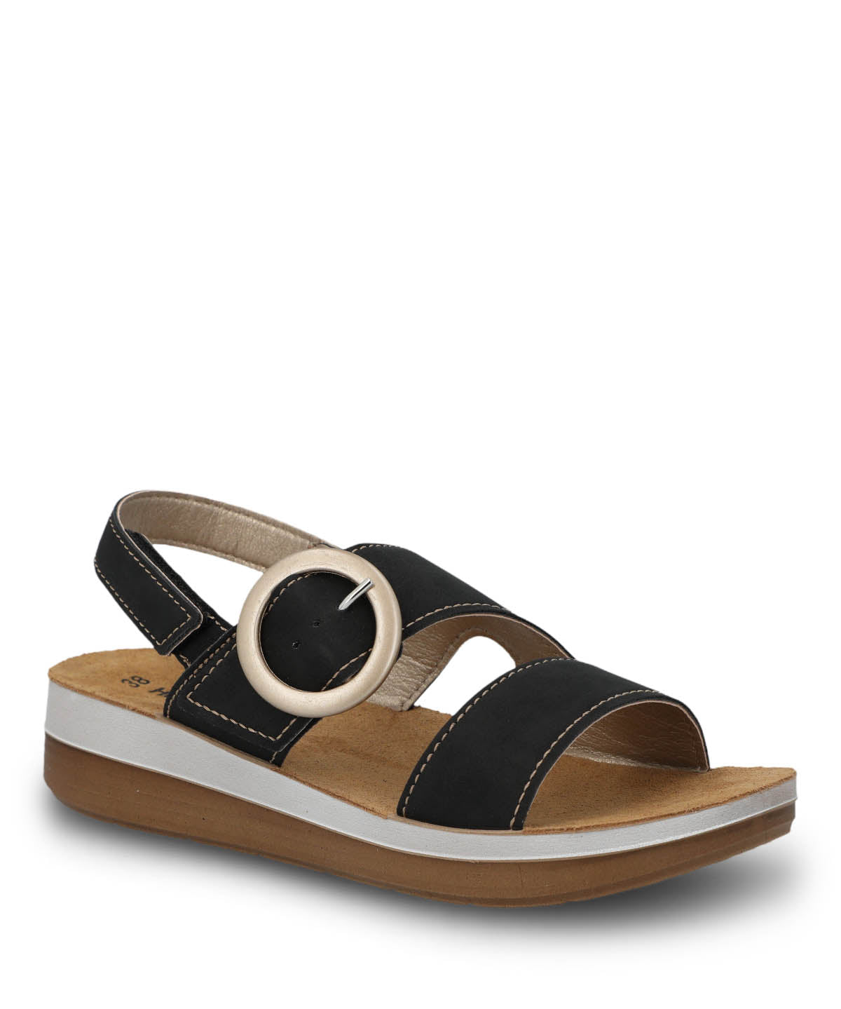 Sandalia Capreno Mujer Negra Hush Puppies