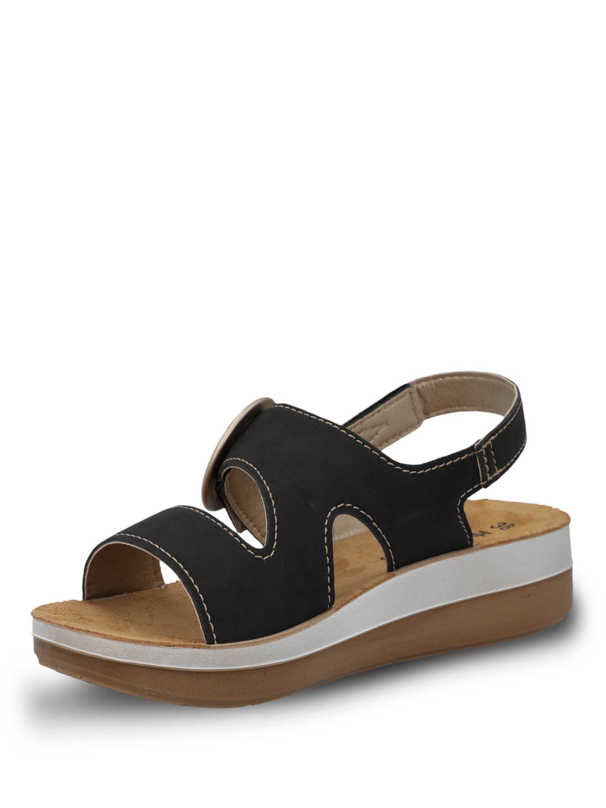 Sandalia Capreno Mujer Negra Hush Puppies