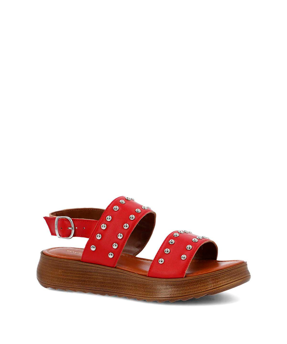 Sandalia Cerutti Mujer Merrada Roja Hush Puppies