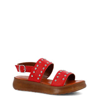 Sandalia Cerutti Mujer Merrada Roja Hush Puppies