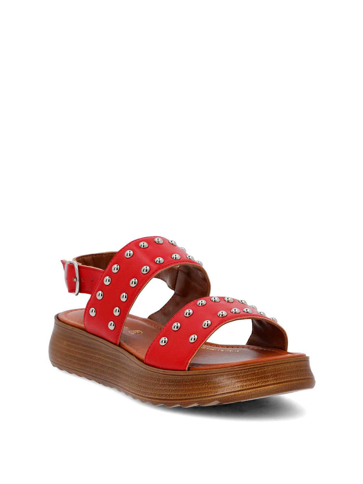 Sandalia Cerutti Mujer Merrada Roja Hush Puppies