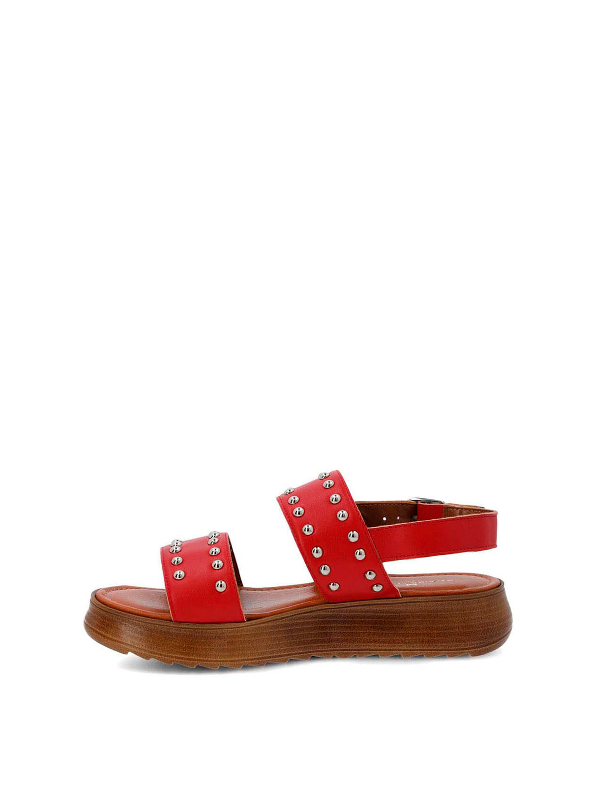 Sandalia Cerutti Mujer Merrada Roja Hush Puppies