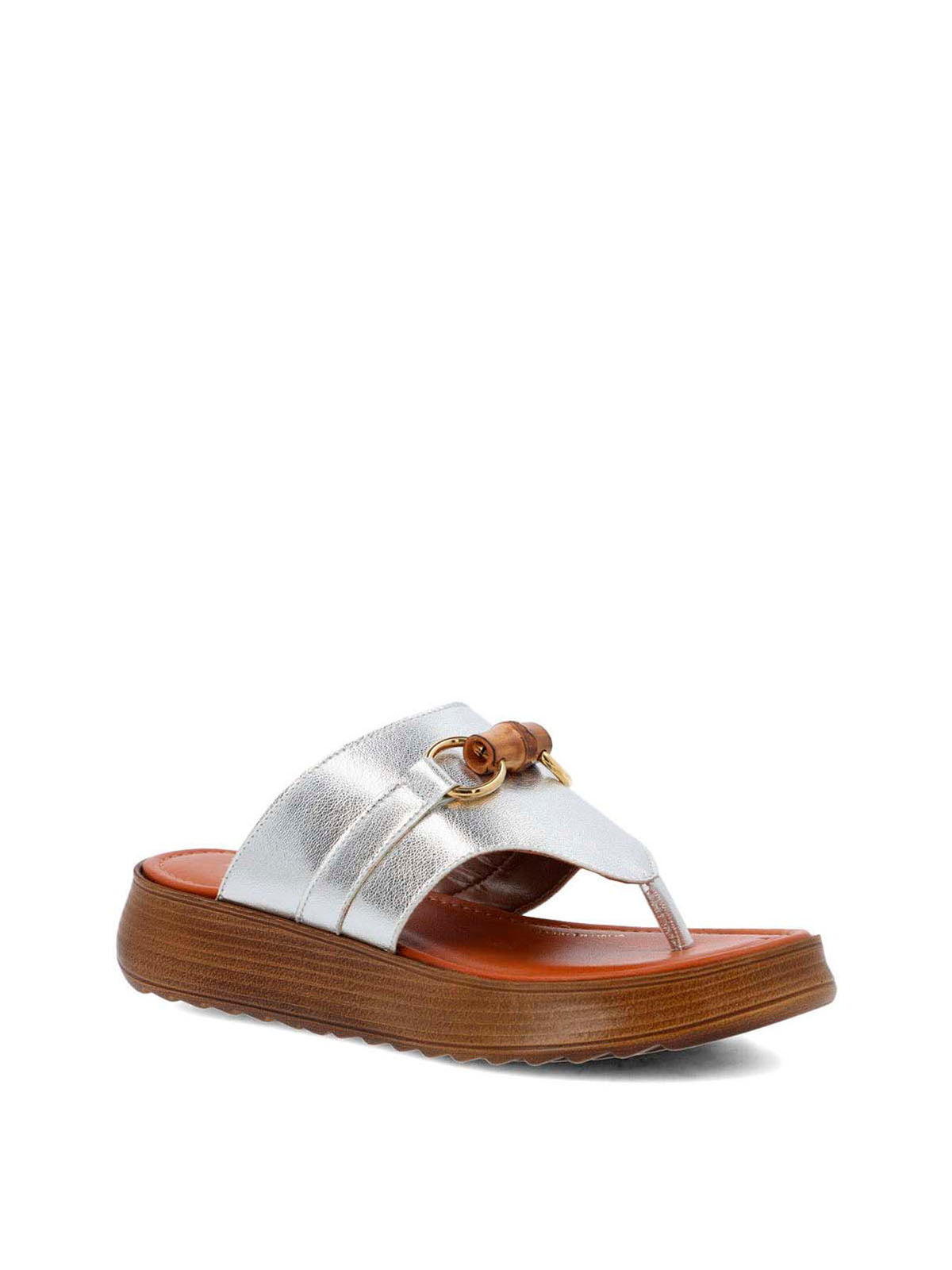 Sandalia Cerutti Mujer Vicinale Metalizada Hush Puppies