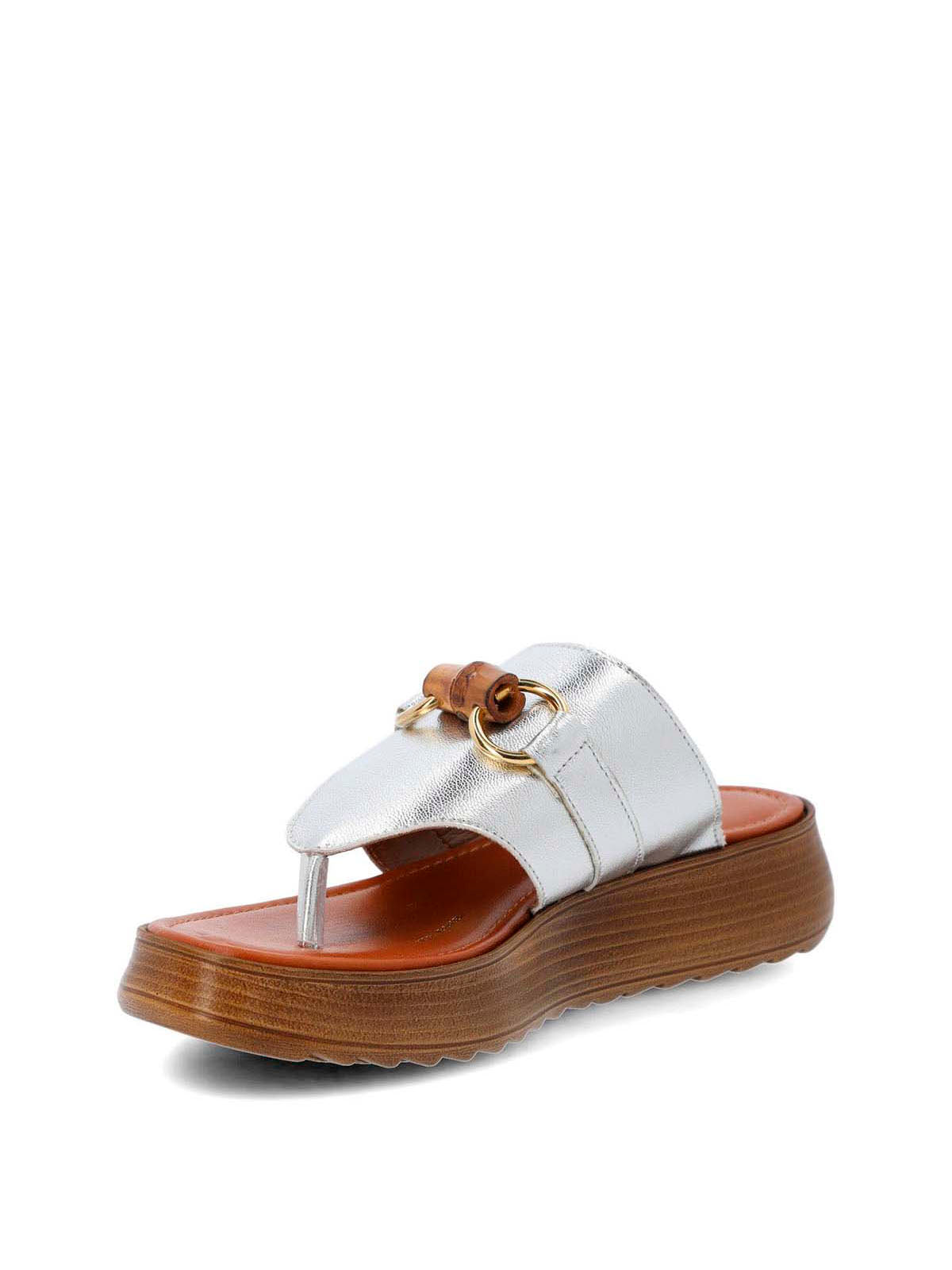 Sandalia Cerutti Mujer Vicinale Metalizada Hush Puppies