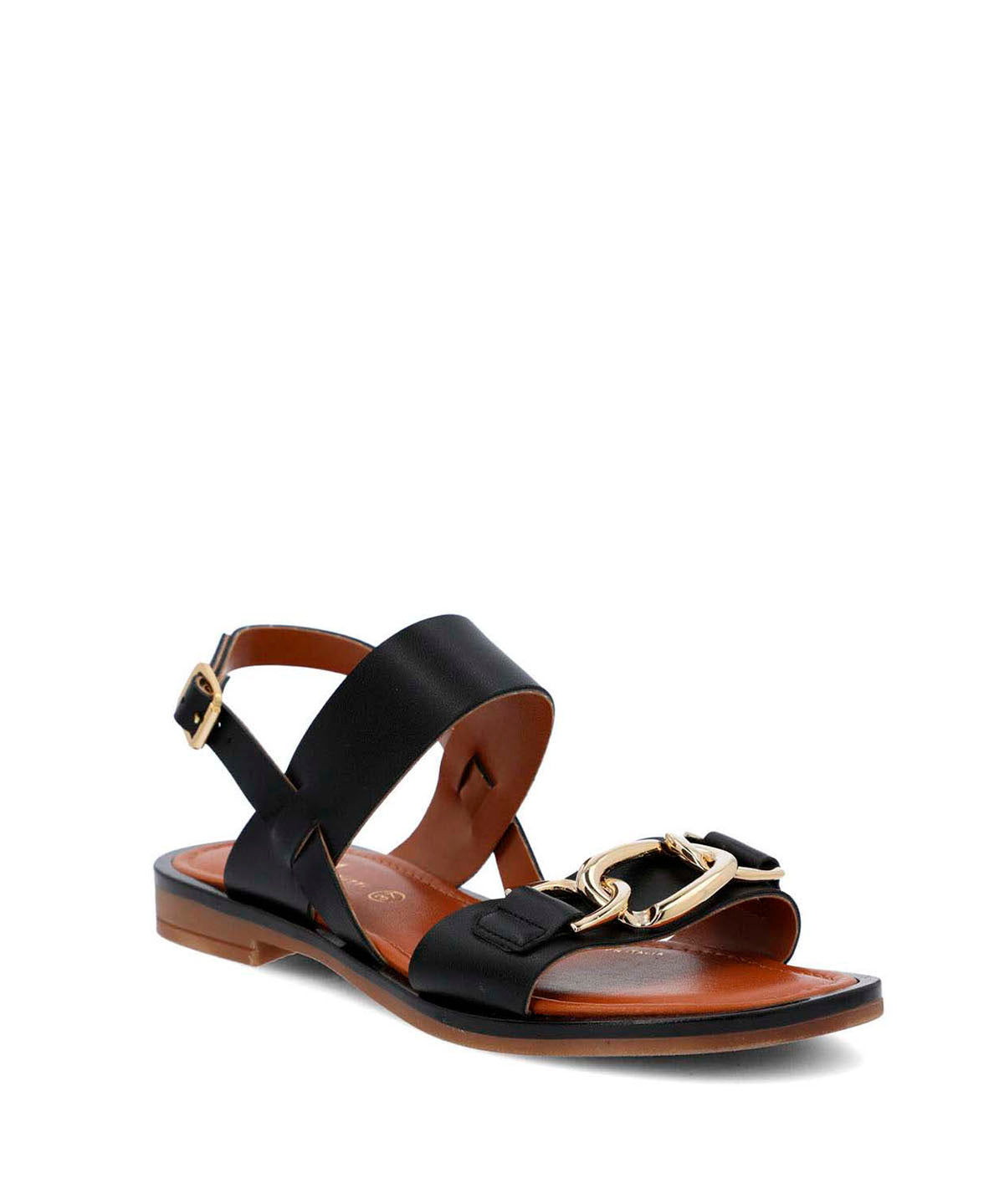 Sandalia Cerutti Mujer Midia Negra Hush Puppies