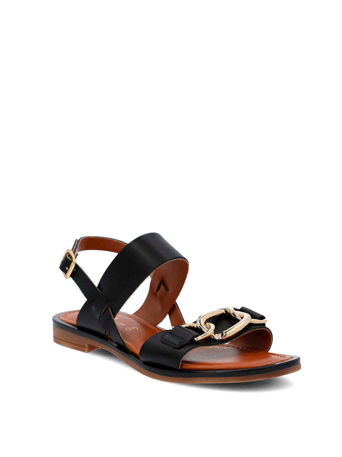 Sandalia Cerutti Mujer Midia Negra Hush Puppies