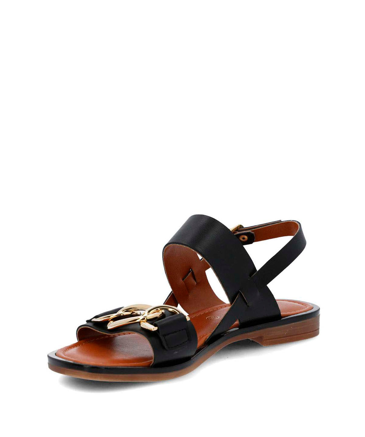 Sandalia Cerutti Mujer Midia Negra Hush Puppies