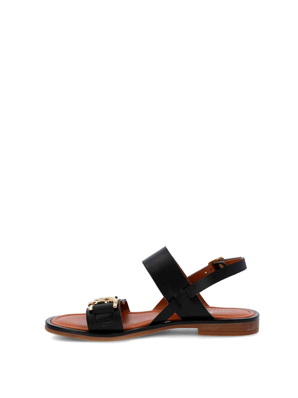 Sandalia Cerutti Mujer Midia Negra Hush Puppies