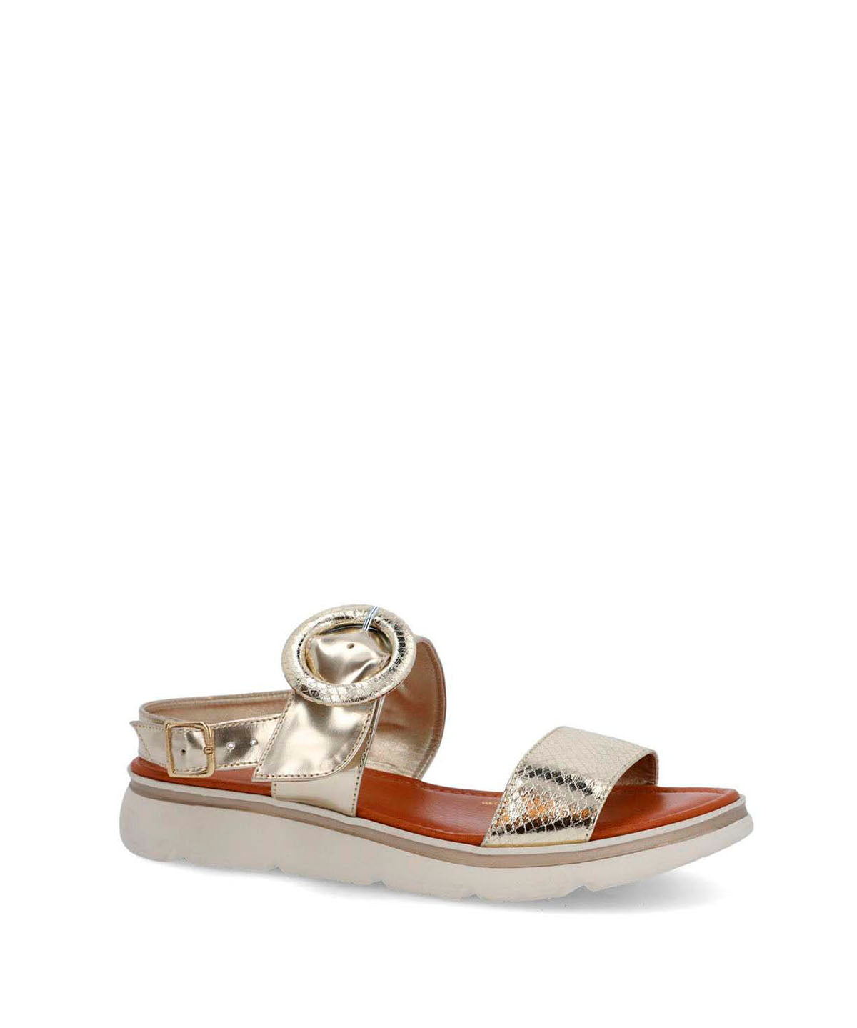 Sandalia Cerutti Mujer Dirillo Metalizada Hush Puppies