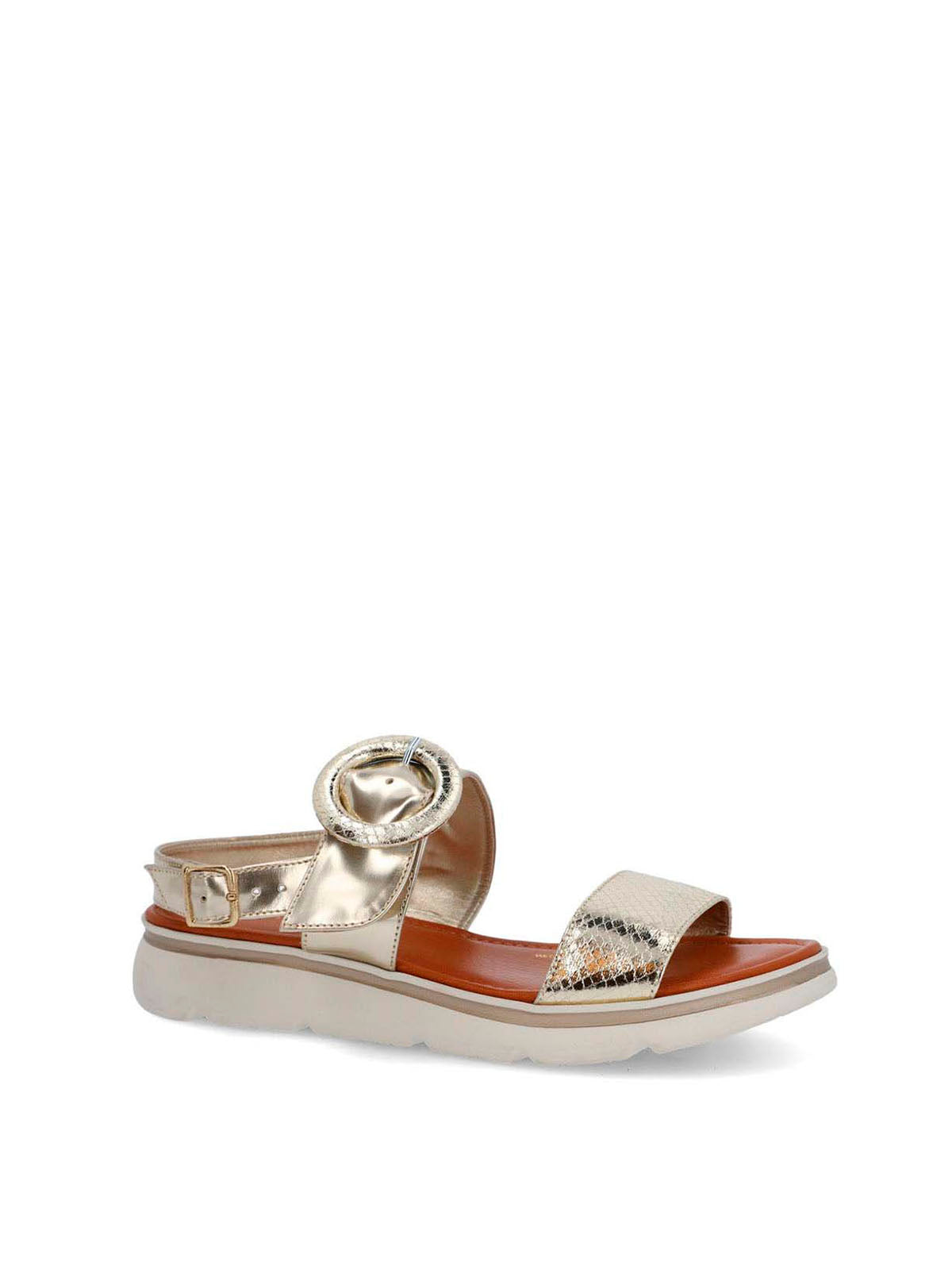 Sandalia Cerutti Mujer Dirillo Metalizada Hush Puppies