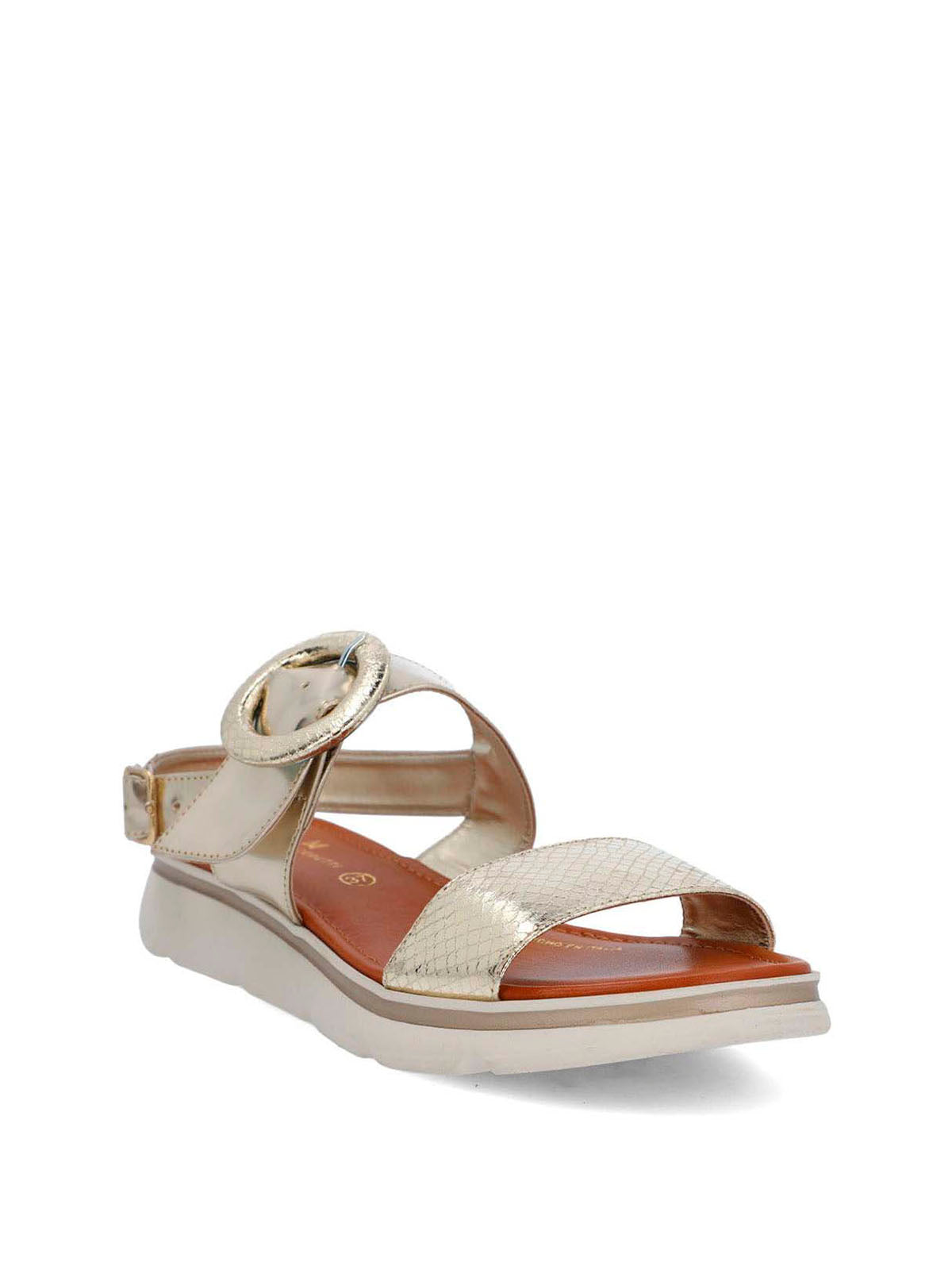 Sandalia Cerutti Mujer Dirillo Metalizada Hush Puppies