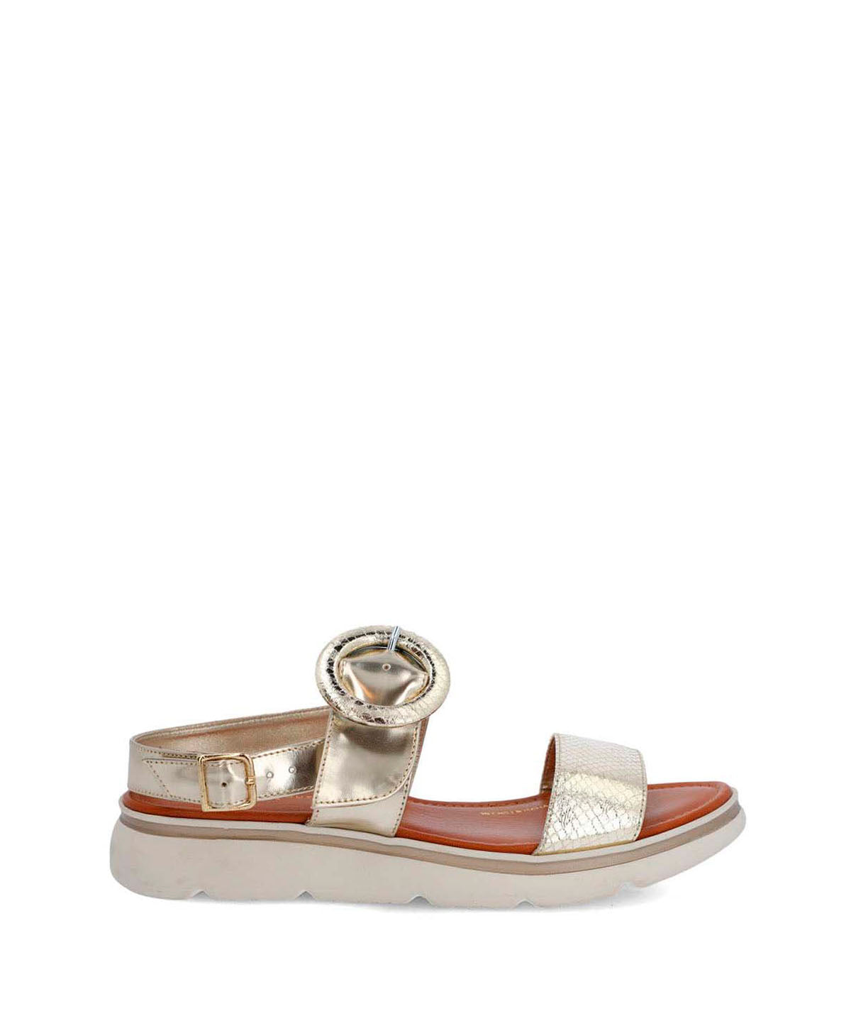 Sandalia Cerutti Mujer Dirillo Metalizada Hush Puppies