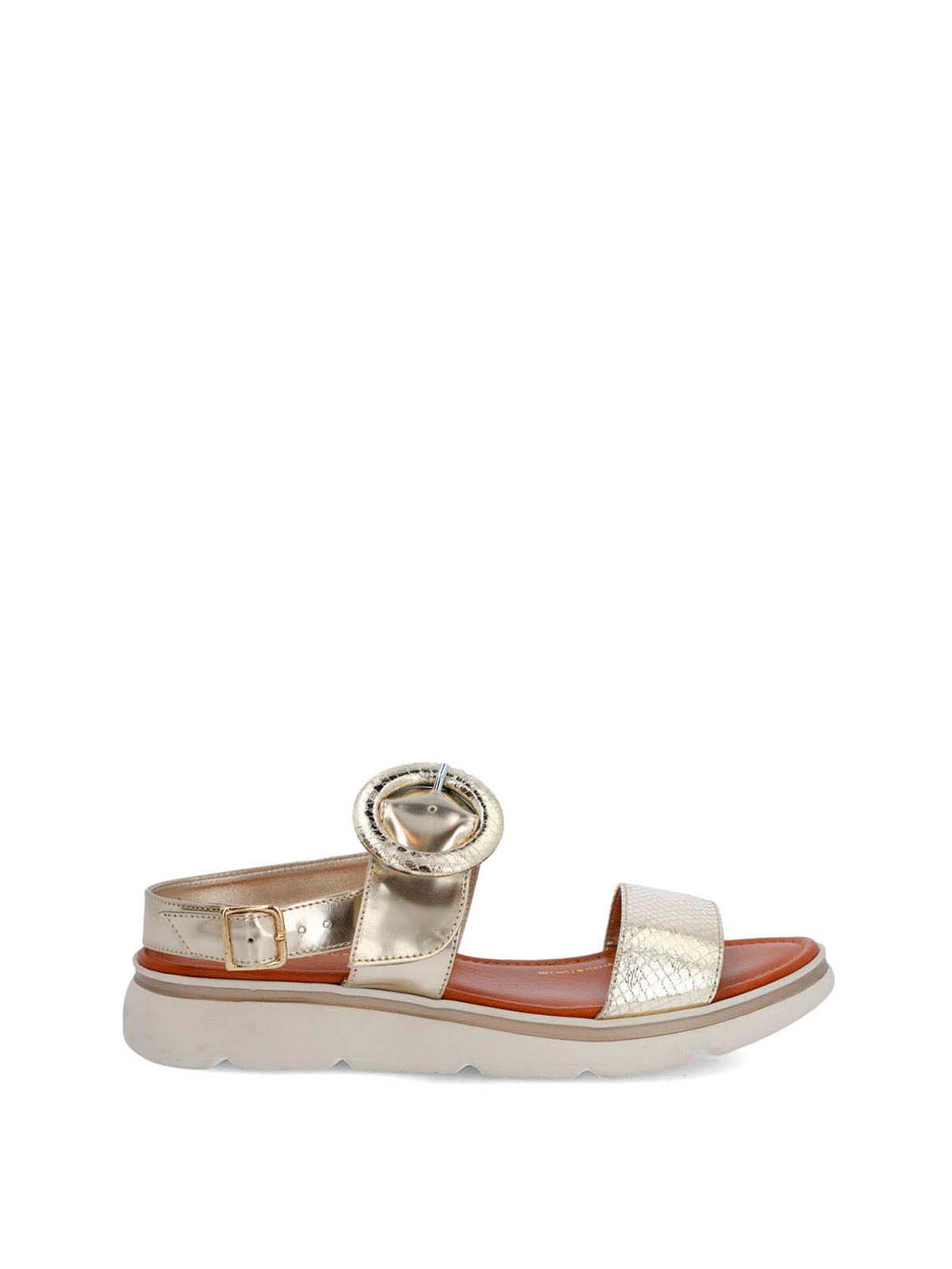 Sandalia Cerutti Mujer Dirillo Metalizada Hush Puppies