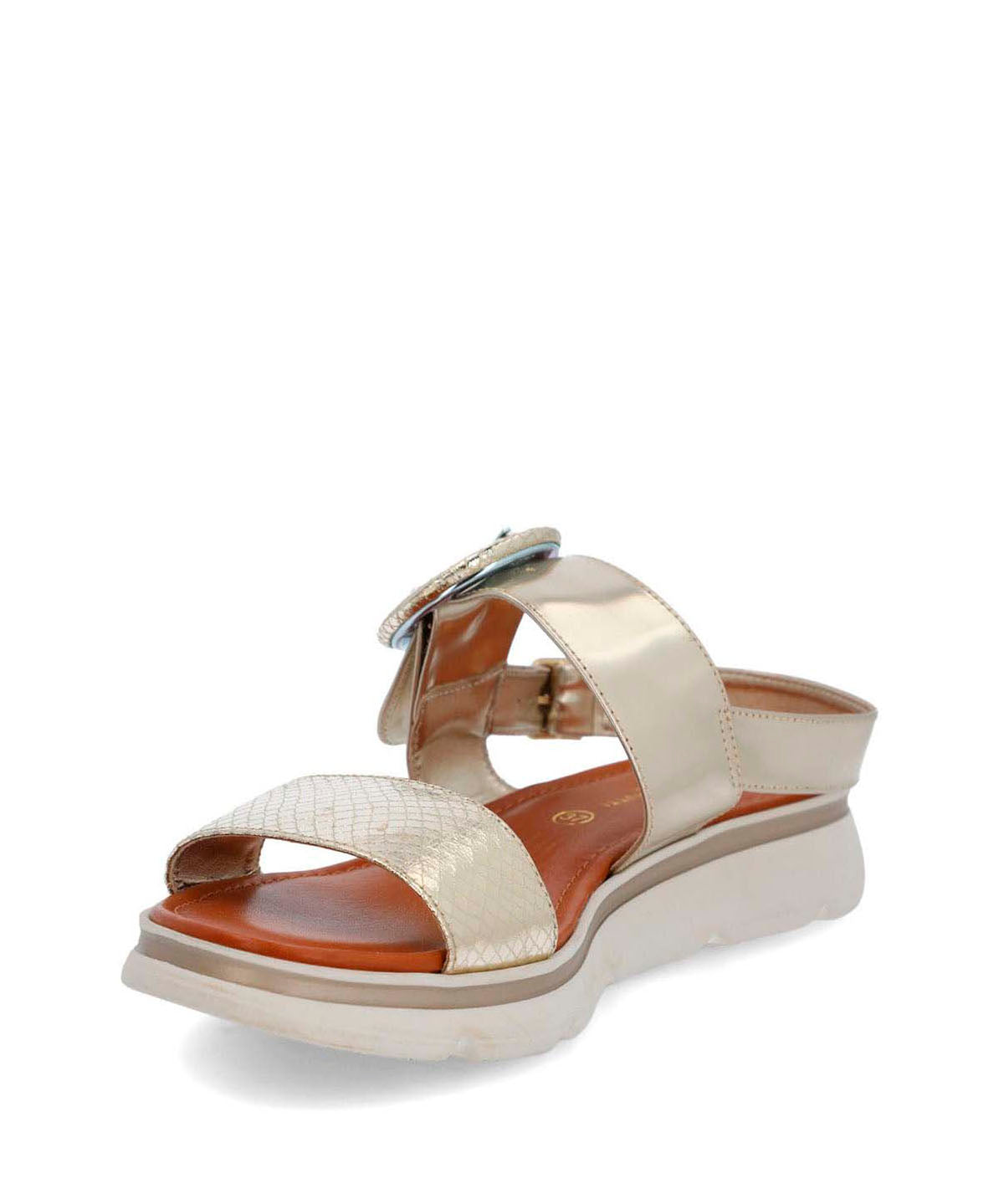 Sandalia Cerutti Mujer Dirillo Metalizada Hush Puppies
