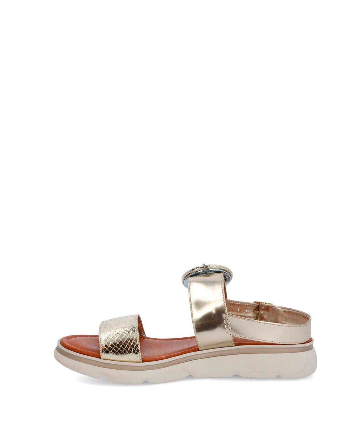 Sandalia Cerutti Mujer Dirillo Metalizada Hush Puppies
