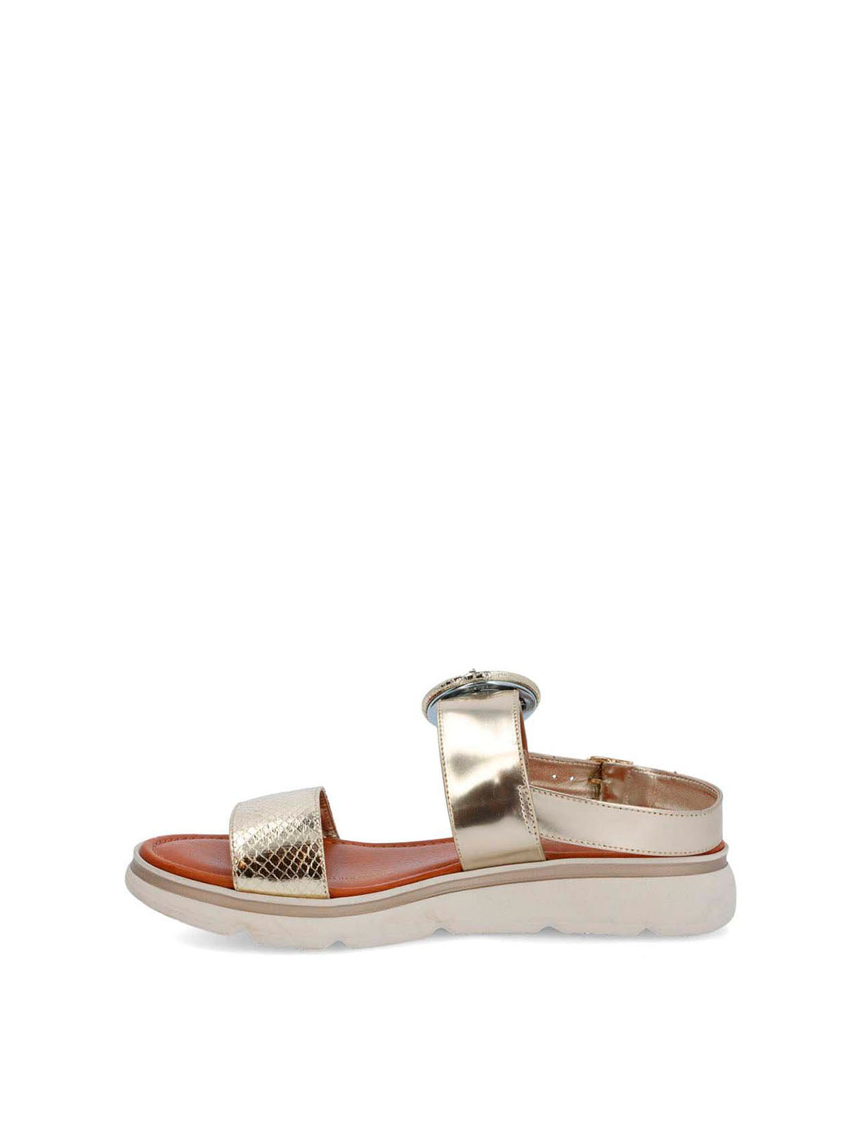 Sandalia Cerutti Mujer Dirillo Metalizada Hush Puppies