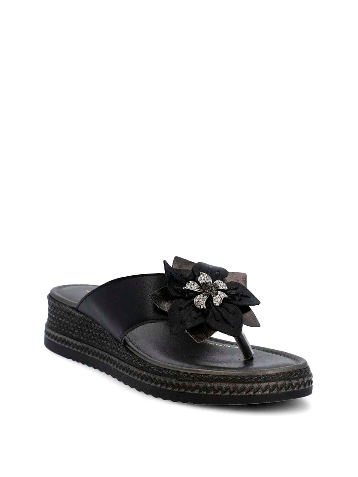 Sandalia Cerutti Mujer Cipressi Negra Hush Puppies