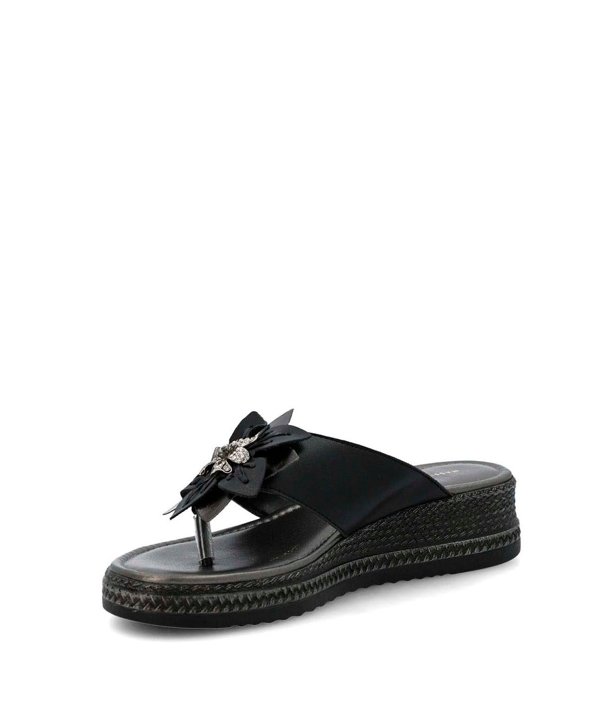 Sandalia Cerutti Mujer Cipressi Negra Hush Puppies