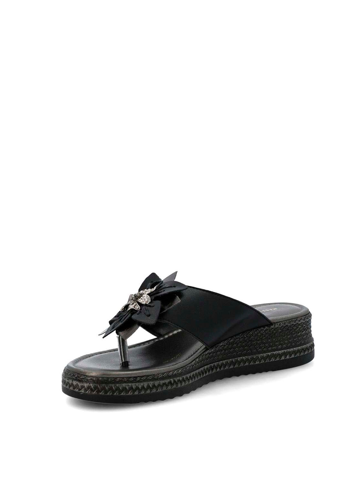 Sandalia Cerutti Mujer Cipressi Negra Hush Puppies