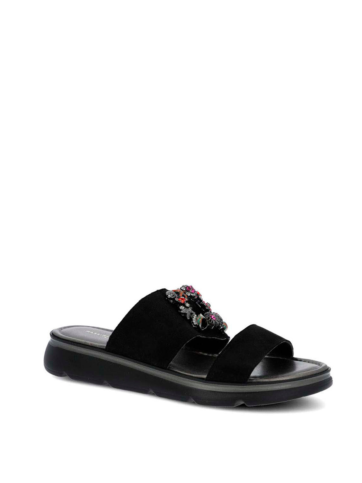 Sandalia Cerutti Mujer Aquino Negra Hush Puppies