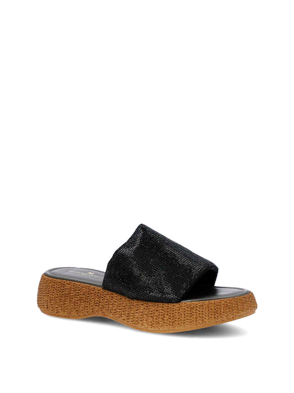 Sandalia Cerutti Mujer Saitta Negra Hush Puppies