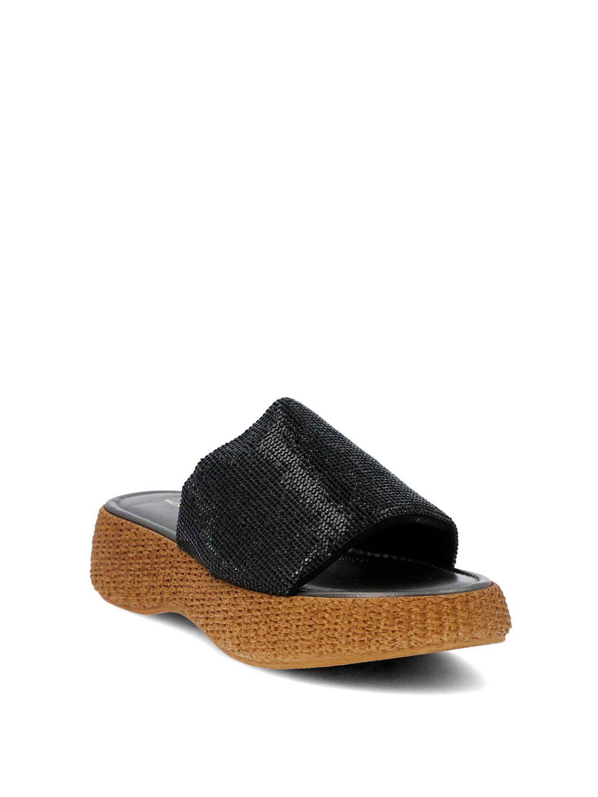 Sandalia Cerutti Mujer Saitta Negra Hush Puppies