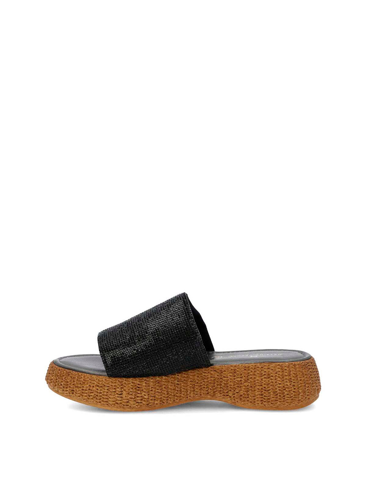 Sandalia Cerutti Mujer Saitta Negra Hush Puppies