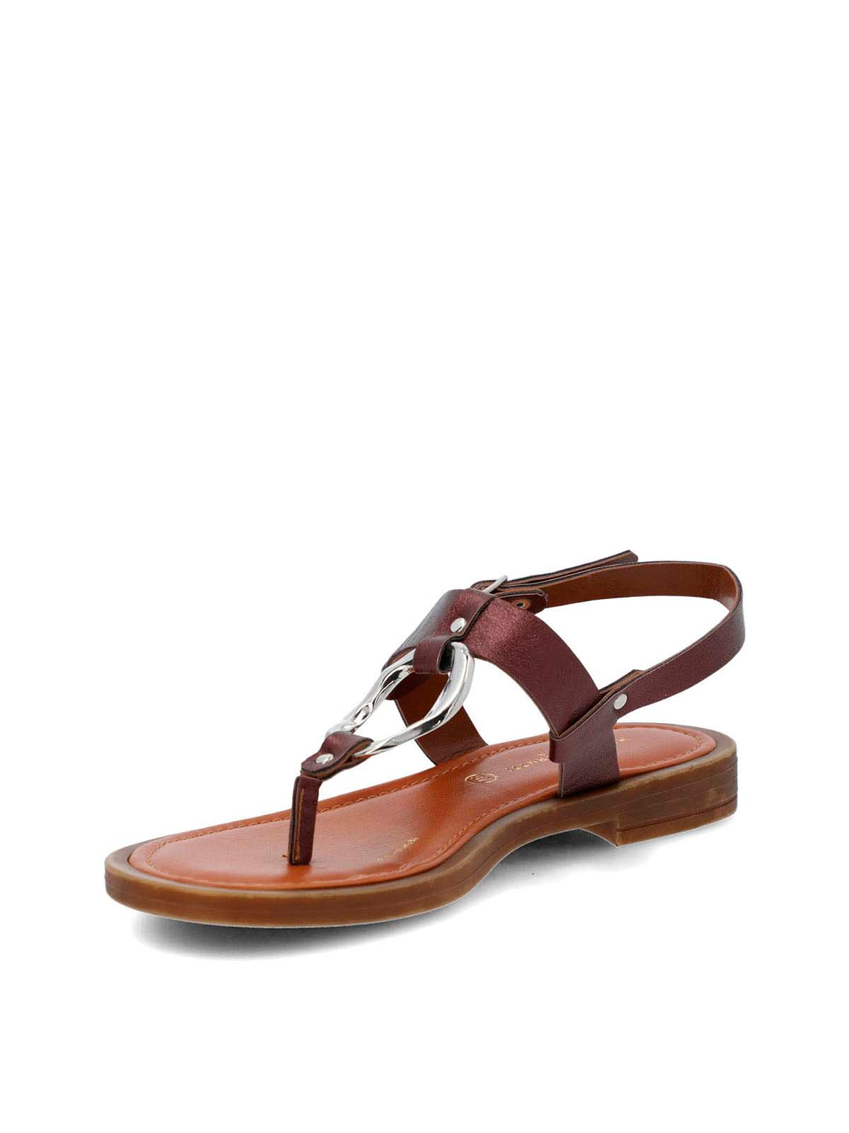 Sandalia Cerutti Mujer Pisani Roja Hush Puppies