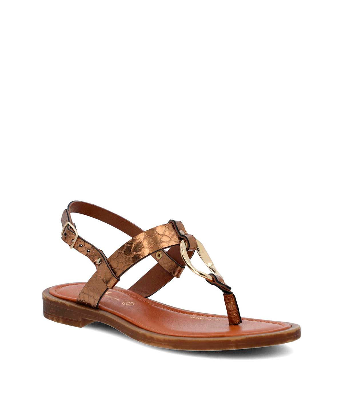 Sandalia Cerutti Mujer Pisani Metalizada Hush Puppies