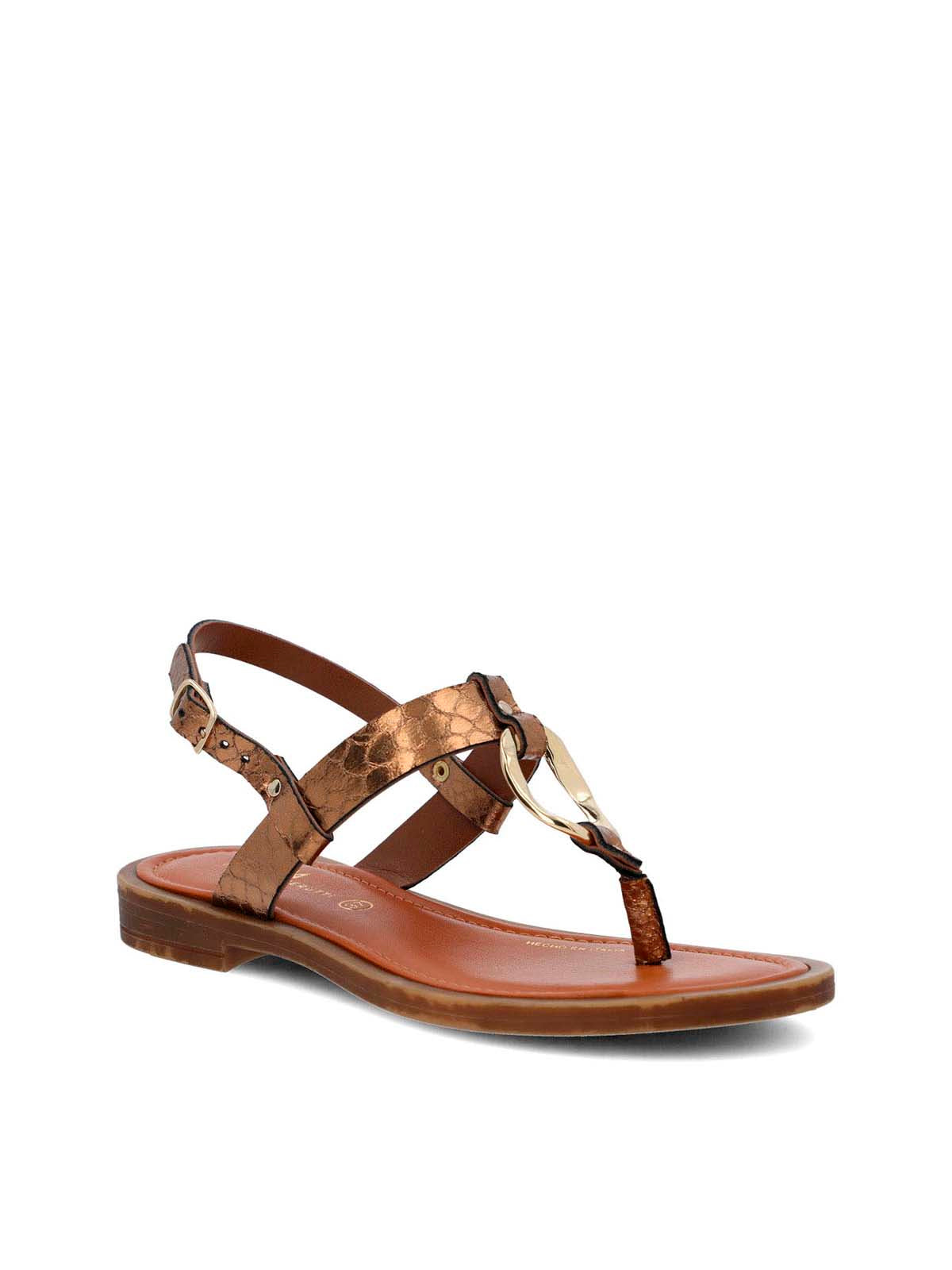 Sandalia Cerutti Mujer Pisani Metalizada Hush Puppies