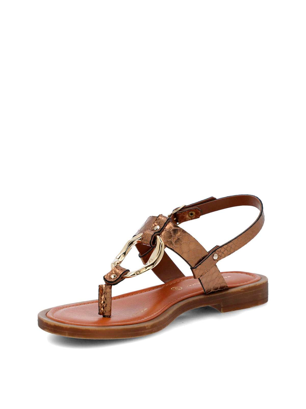 Sandalia Cerutti Mujer Pisani Metalizada Hush Puppies