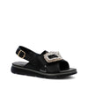 Sandalia Cerutti Mujer Gullo Negra Hush Puppies