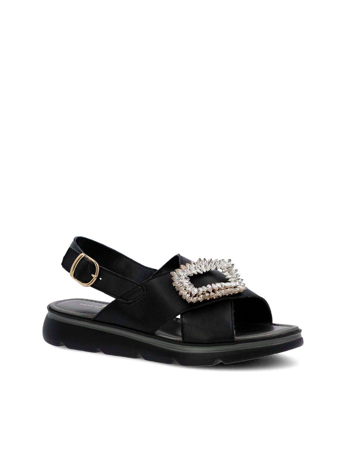 Sandalia Cerutti Mujer Gullo Negra Hush Puppies