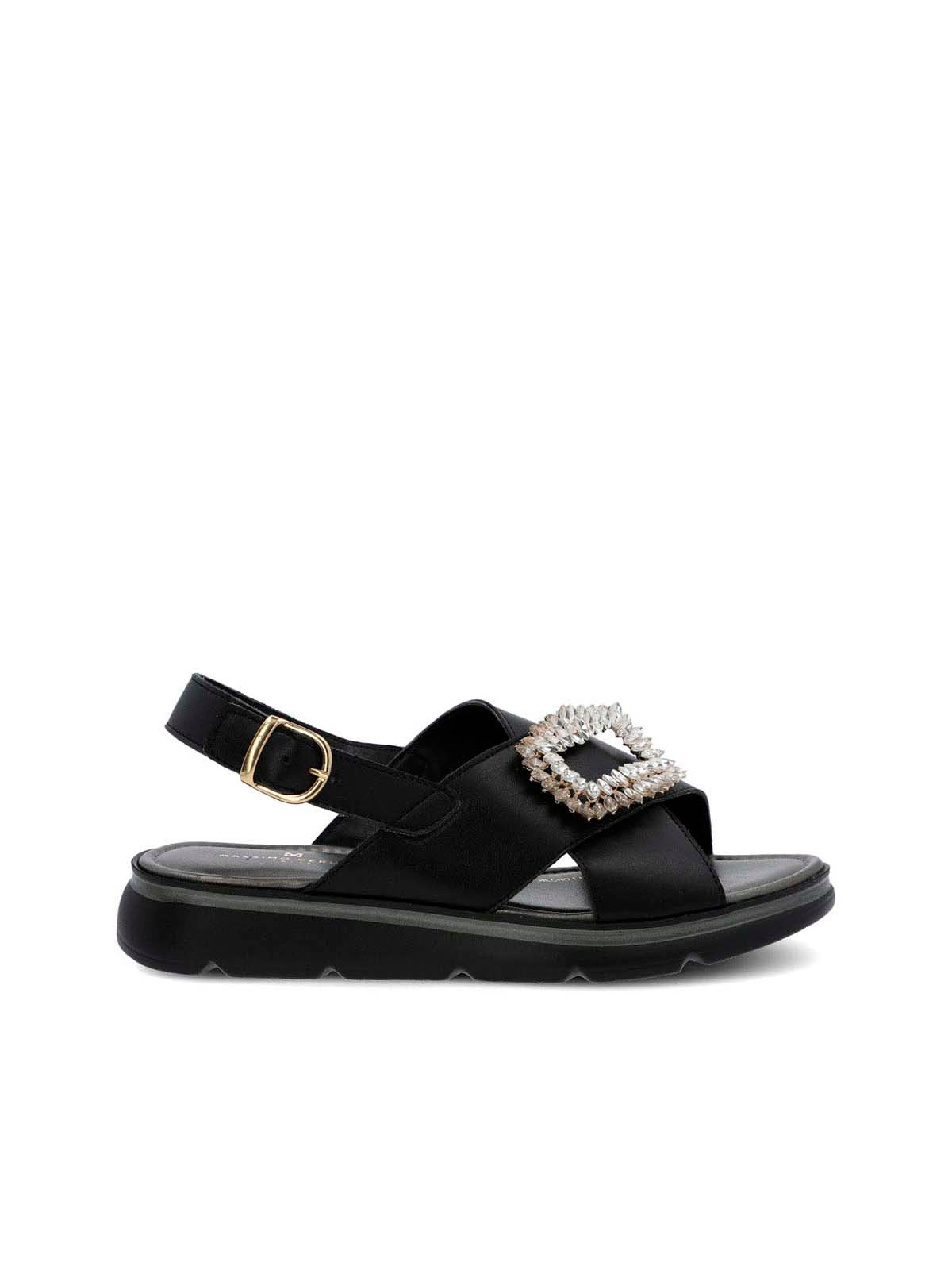 Sandalia Cerutti Mujer Gullo Negra Hush Puppies
