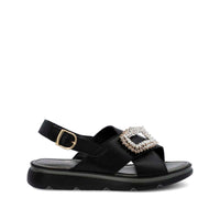 Sandalia Cerutti Mujer Gullo Negra Hush Puppies