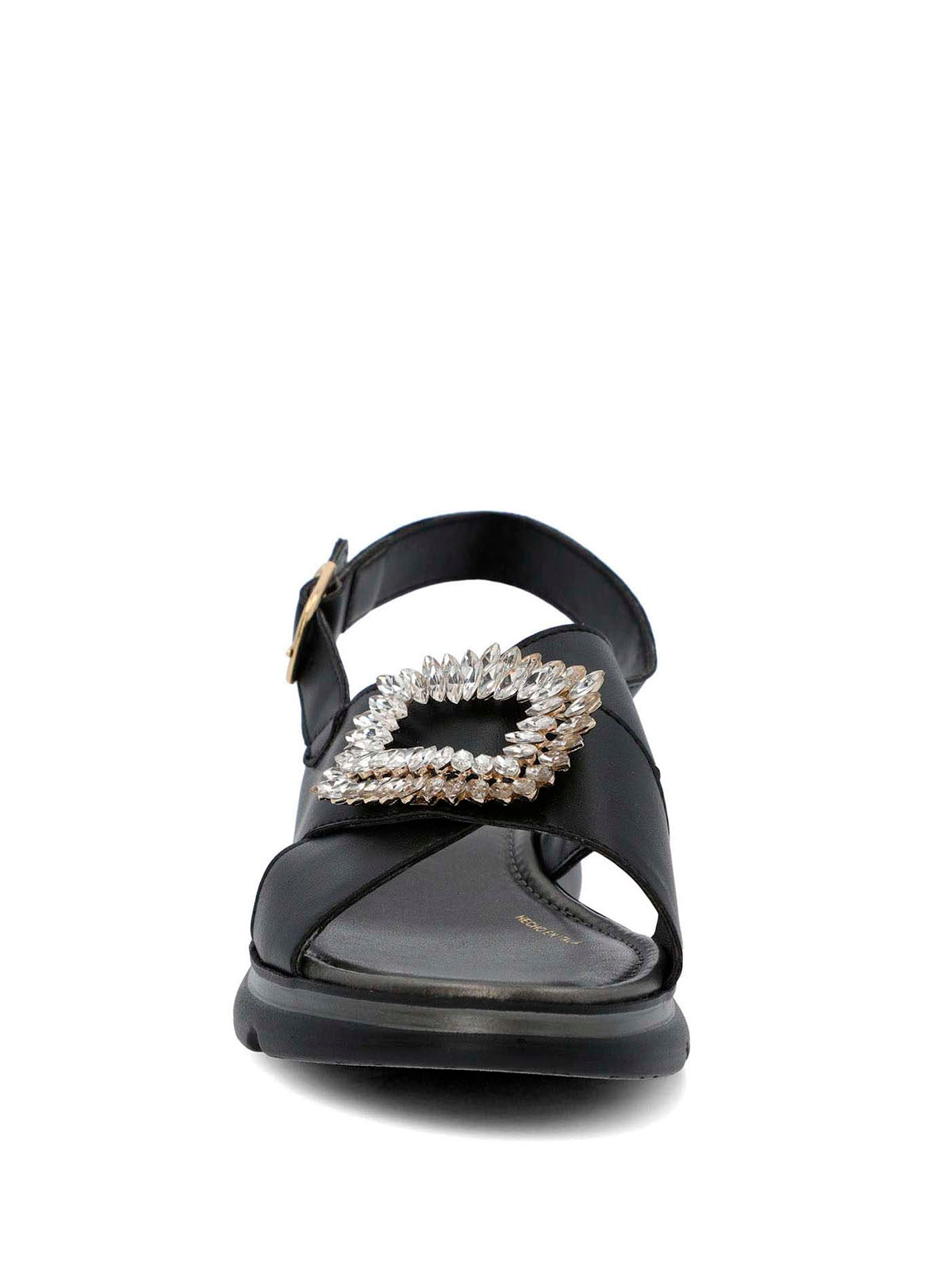 Sandalia Cerutti Mujer Gullo Negra Hush Puppies