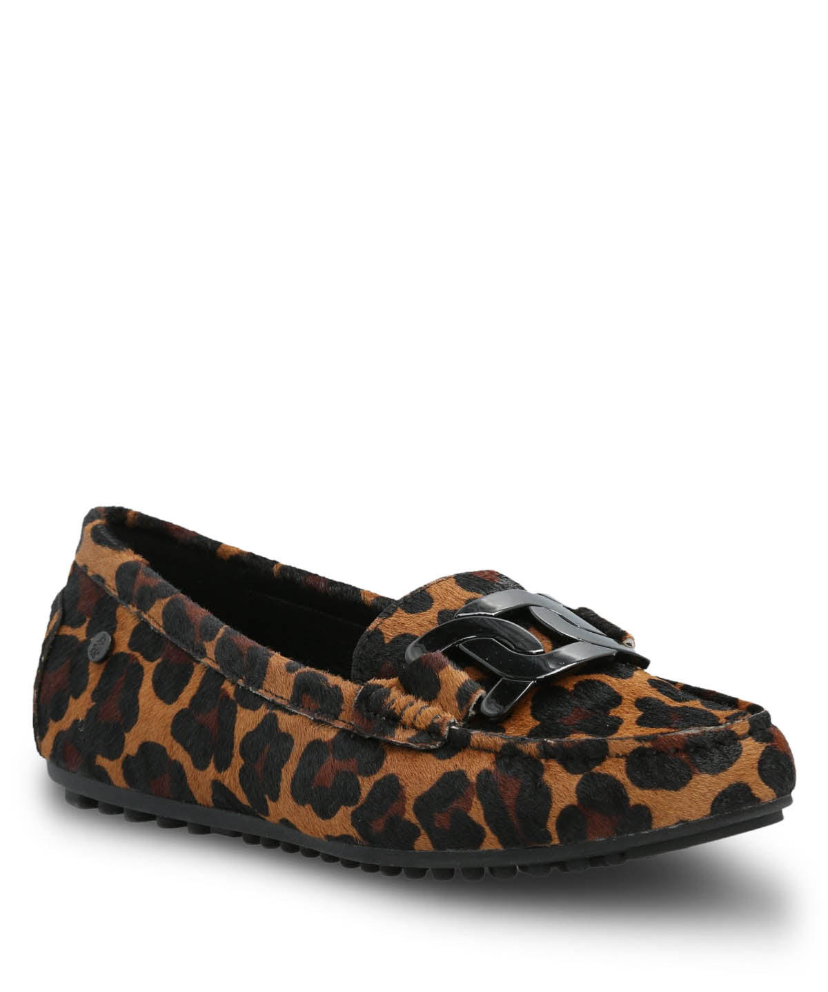 Mocasin Cuero Mujer Simona Animal Print Hush Puppies