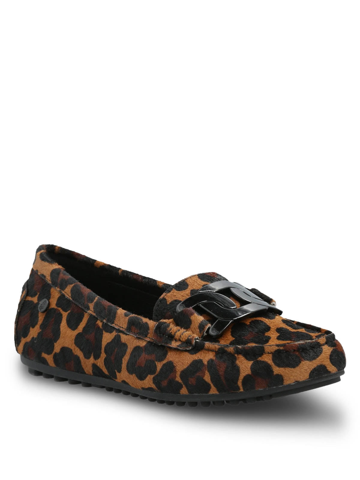 Mocasin Cuero Mujer Simona Animal Print Hush Puppies