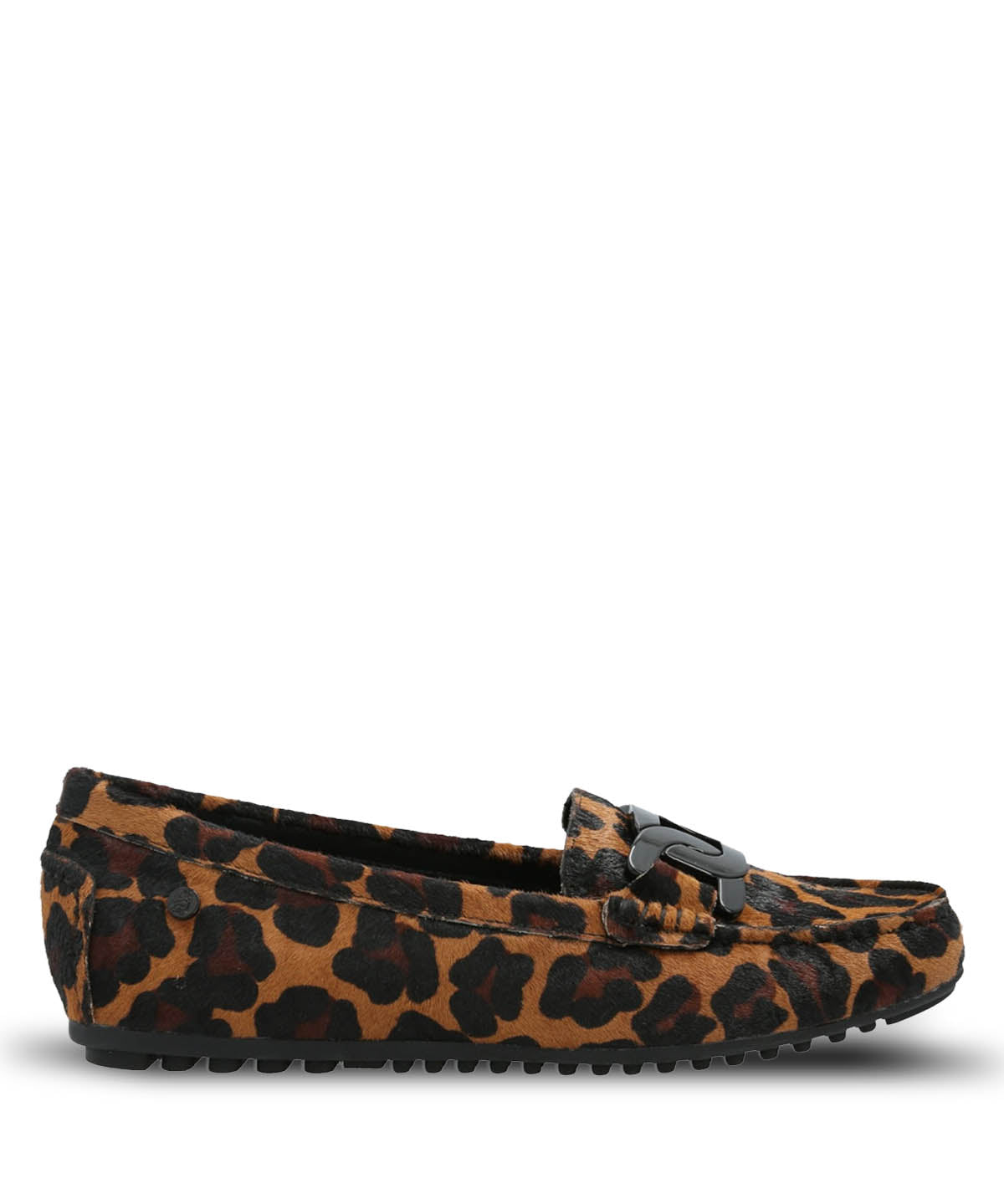 Mocasin Cuero Mujer Simona Animal Print Hush Puppies
