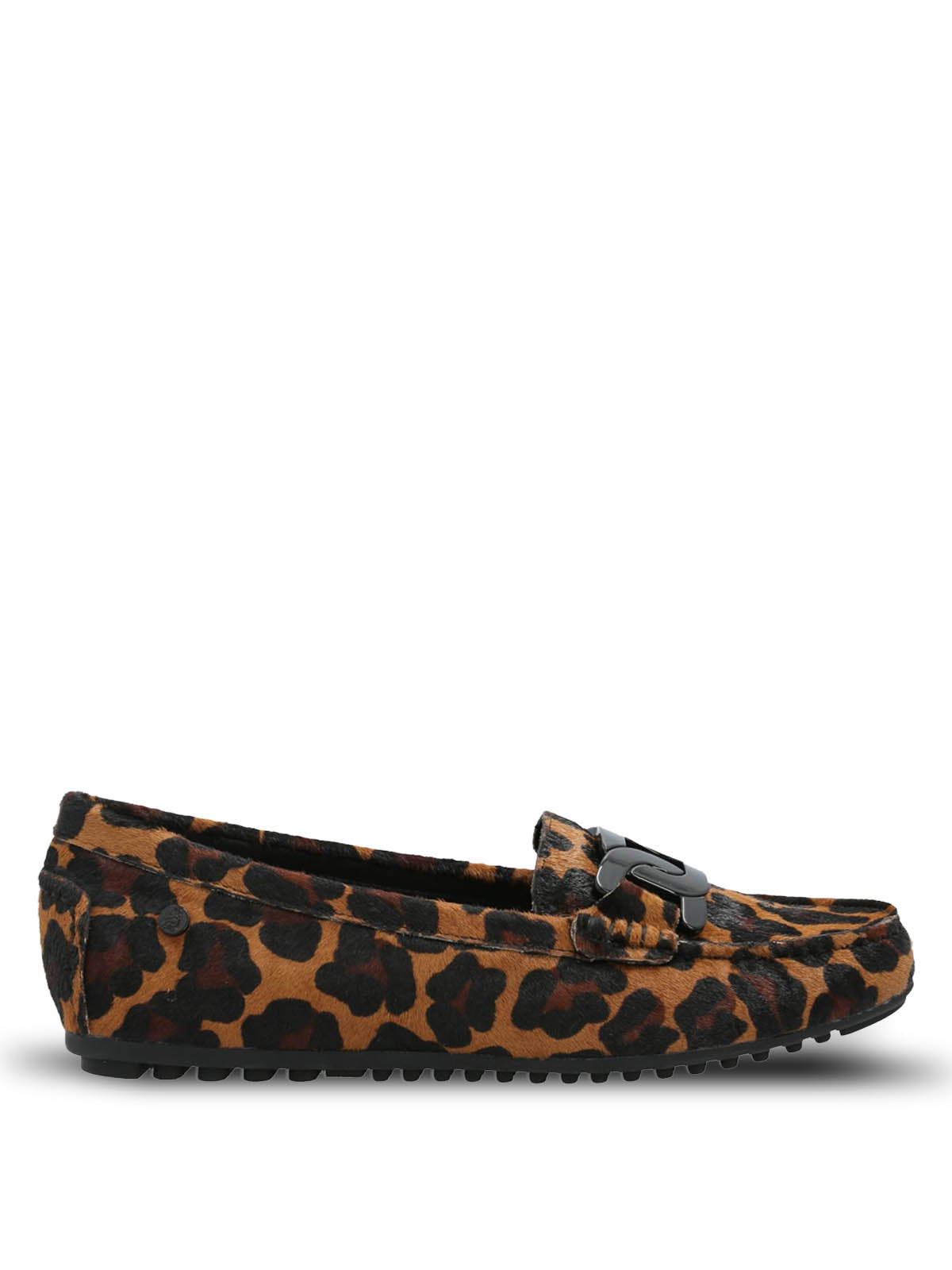 Mocasin Cuero Mujer Simona Animal Print Hush Puppies