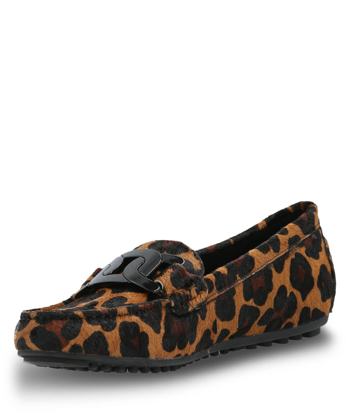 Mocasin Cuero Mujer Simona Animal Print Hush Puppies