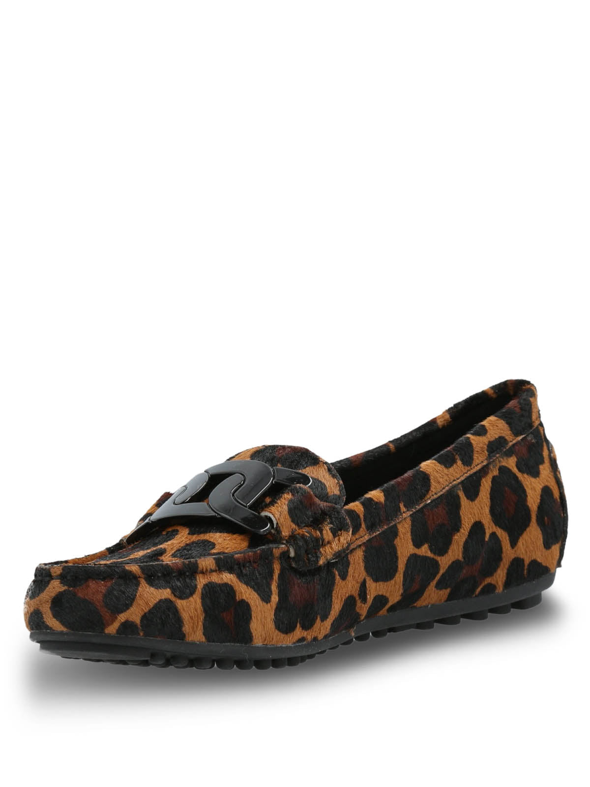 Mocasin Cuero Mujer Simona Animal Print Hush Puppies