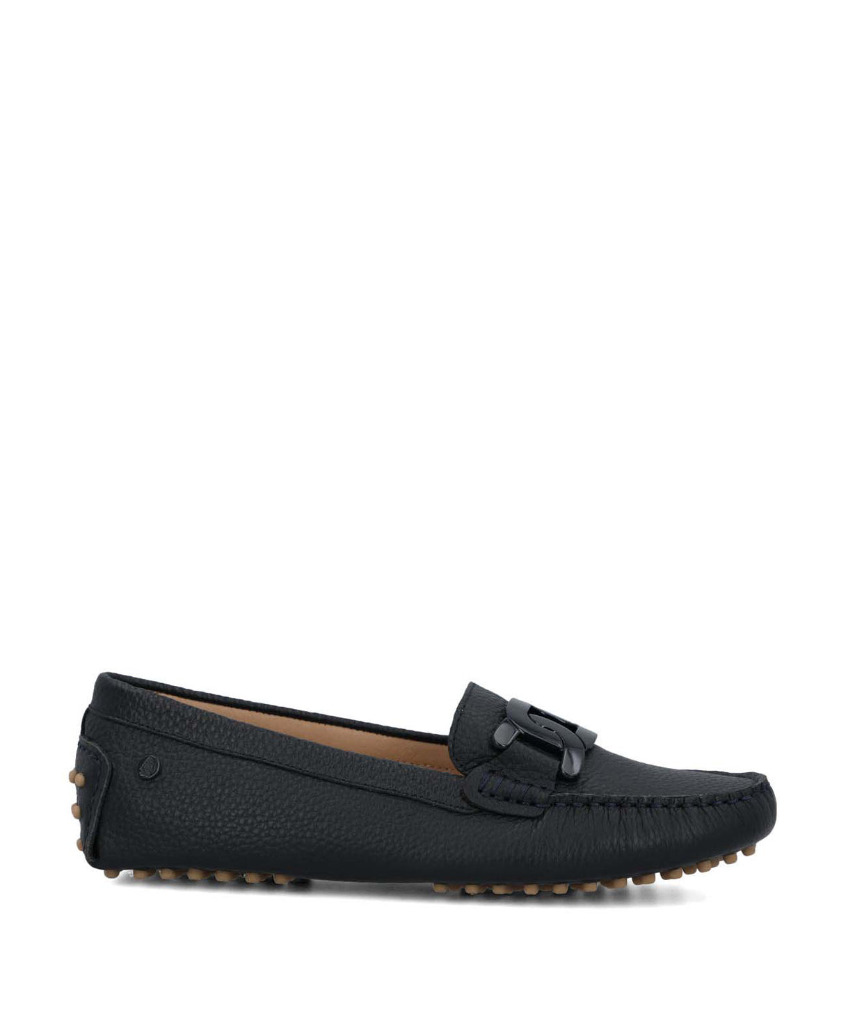 Mocasin Cuero Mujer Simona Azul-Hush Puppies Chile