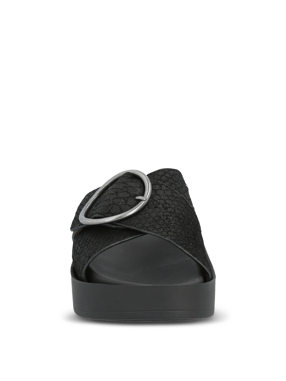 Sandalia Cuero Mujer Gise Negro