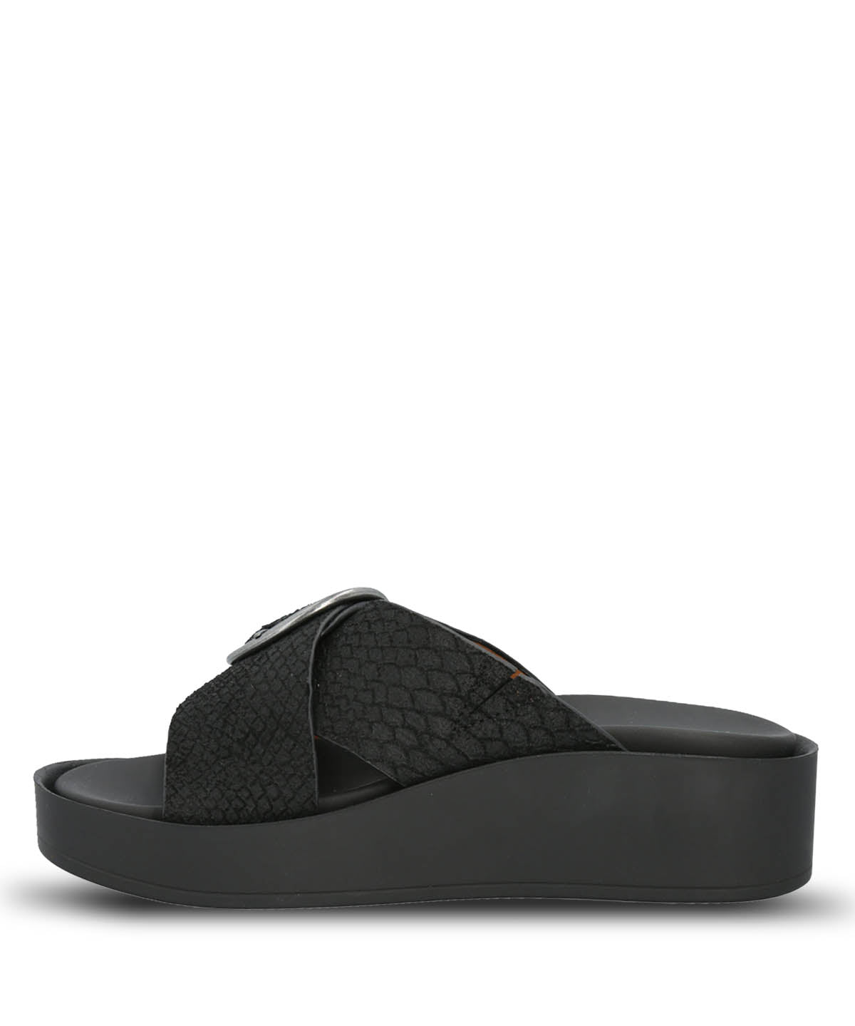 Sandalia Cuero Mujer Gise Negro