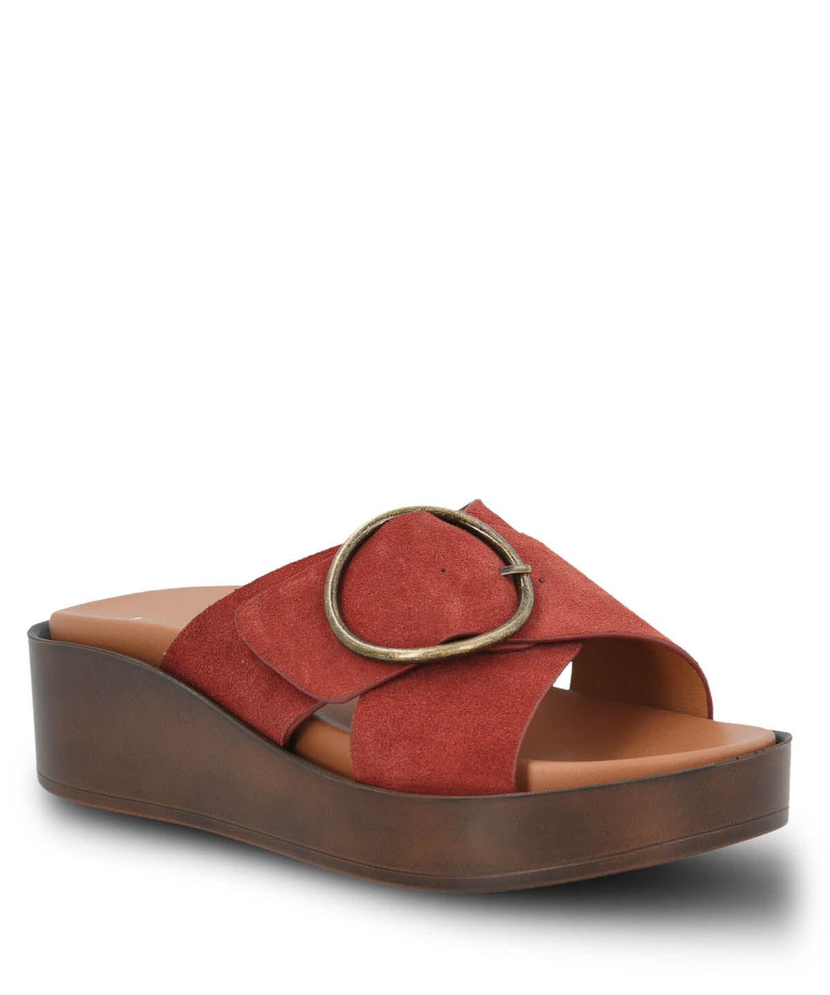 Sandalia Cuero Mujer Gise Terracota