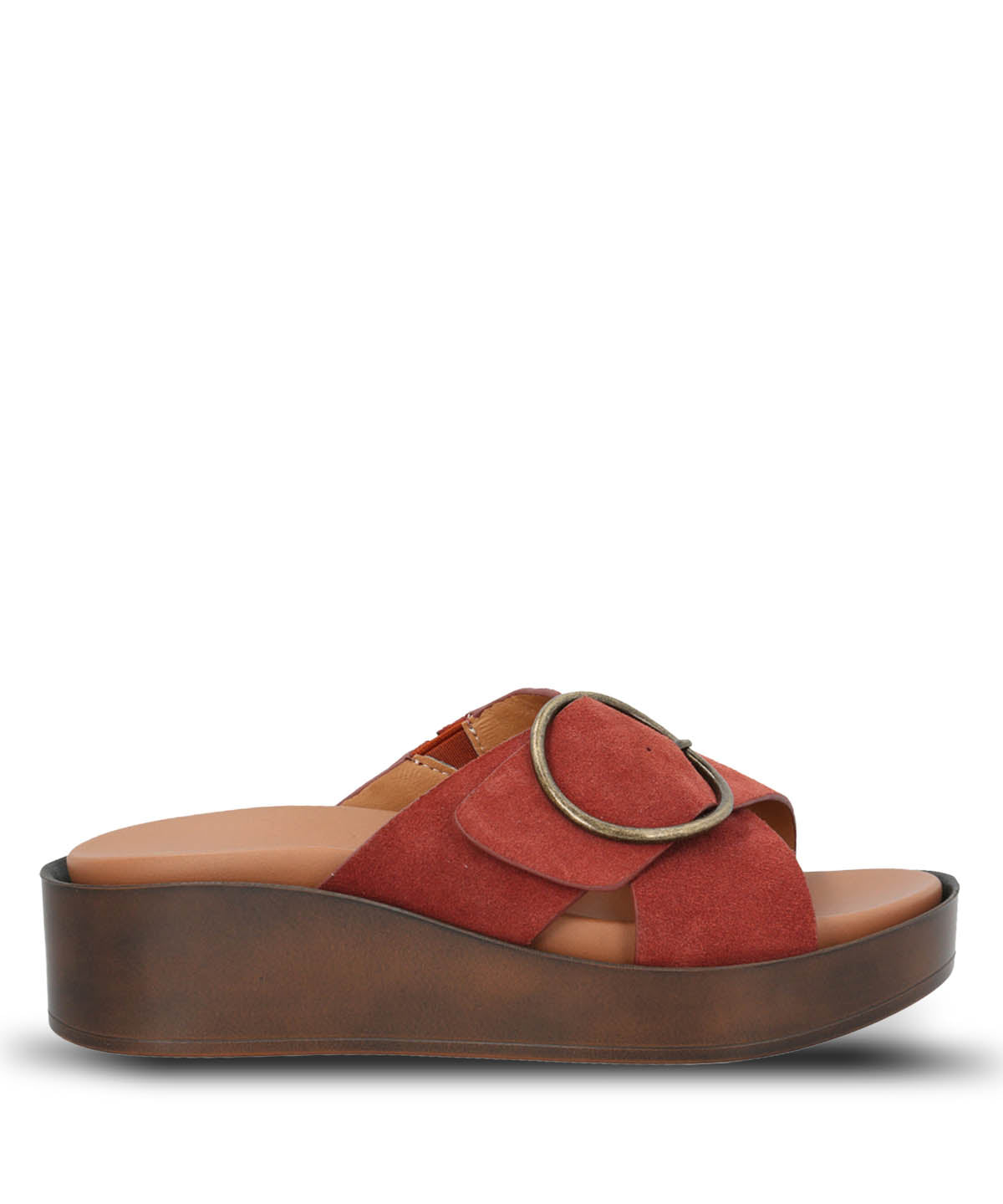 Sandalia Cuero Mujer Gise Terracota