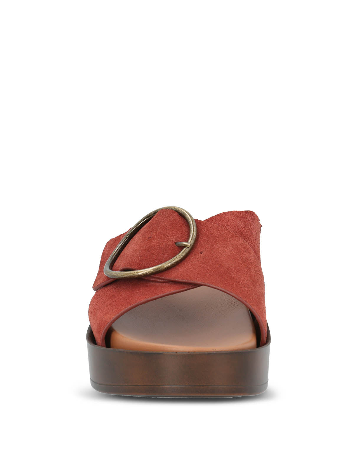 Sandalia Cuero Mujer Gise Terracota