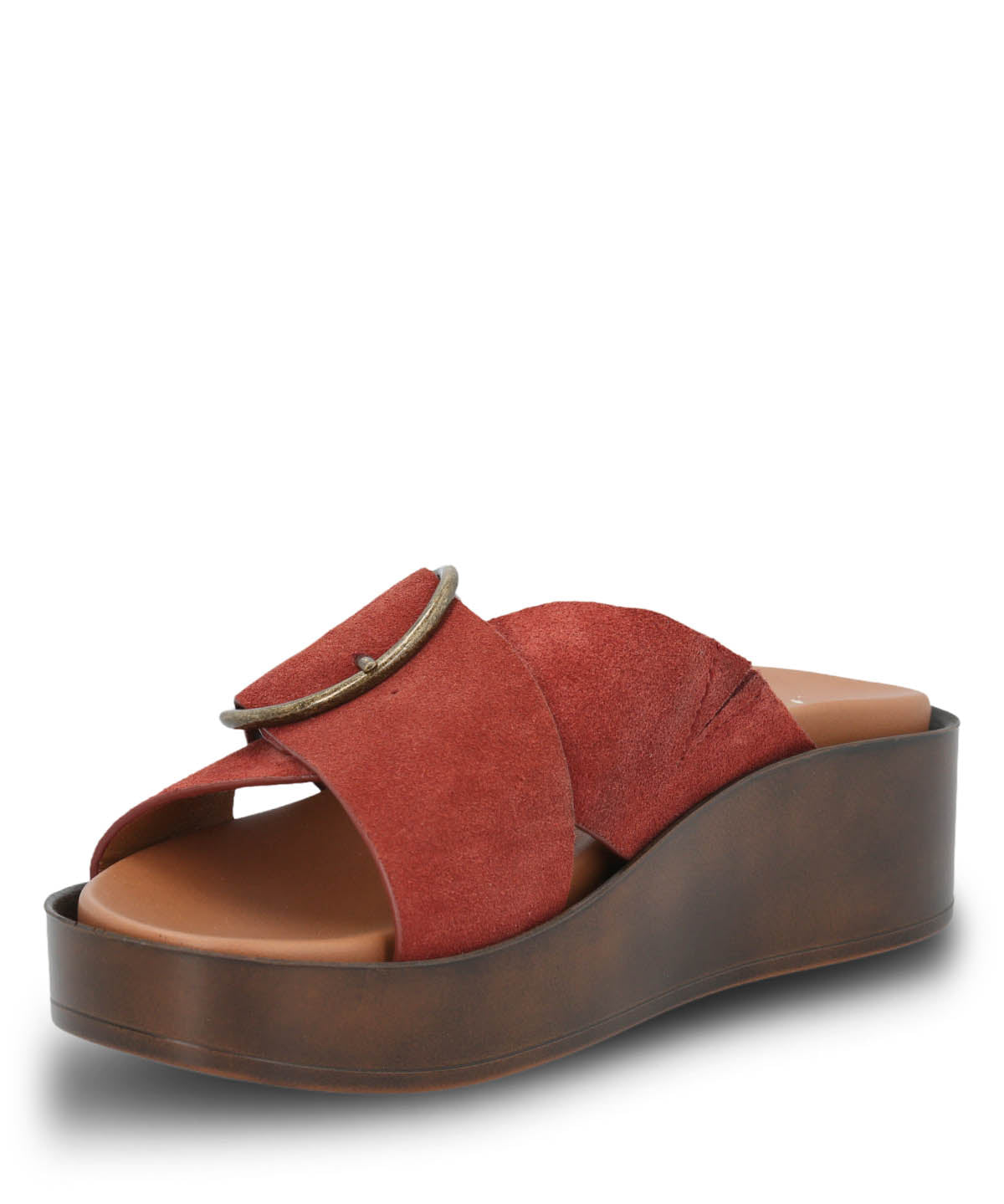 Sandalia Cuero Mujer Gise Terracota