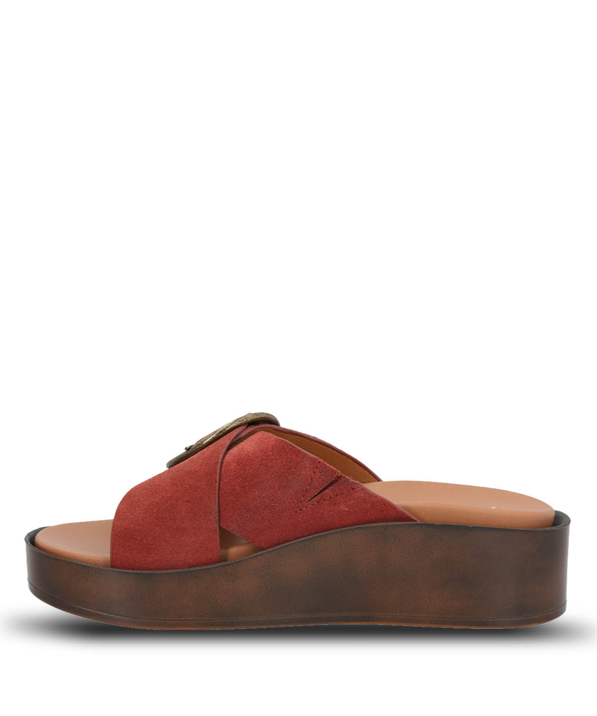 Sandalia Cuero Mujer Gise Terracota